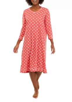 Top 10 ⌛ Kim Rogers® 3/4 Sleeve Sleep 👕 Shirt 😉 -Kim Rogers® Shop Belk 1002