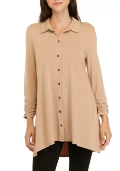 Discount ⭐ Kim Rogers® 👩 Women's 3/4 Sleeve Julianna Tunic 🥰 -Kim Rogers® Shop Belk 101