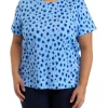 New 🔔 Kim Rogers® Plus Size Short Sleeve Printed Crew Neck T-Shirt 🔔 -Kim Rogers® Shop Belk 1011