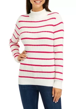 Deals 🥰 Kim Rogers® 👩 Women's Long Sleeve Cable Turtleneck Sweater ⭐ -Kim Rogers® Shop Belk 1029