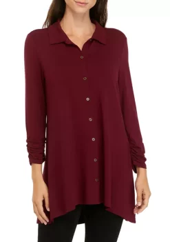 Discount ⭐ Kim Rogers® 👩 Women's 3/4 Sleeve Julianna Tunic 🥰 -Kim Rogers® Shop Belk 104