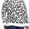 Promo 😀 Kim Rogers® Plus Size Long Sleeve Crew Neck Jacquard Sweater 🤩 -Kim Rogers® Shop Belk 1051