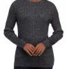 Best Pirce 💯 Kim Rogers® 👩 Women's Long Sleeve Cable Lurex® Sweater ⌛ -Kim Rogers® Shop Belk 1063