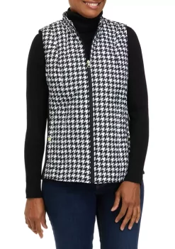 Wholesale 🧨 Kim Rogers® 👩 Women's Quilted Printed Ribbed Vest 🎁
