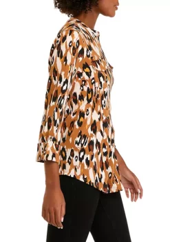 Best reviews of 💯 Kim Rogers® 👩 Women's 3/4 Sleeve Zip Neck Top ⌛ -Kim Rogers® Shop Belk 1081