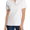 Hot Sale 🔔 Kim Rogers® 👩 Women's Short Sleeve Printed Polo 👚 Shirt ✔️ -Kim Rogers® Shop Belk 1089