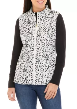 Wholesale 🧨 Kim Rogers® 👩 Women's Quilted Printed Ribbed Vest 🎁 -Kim Rogers® Shop Belk 110