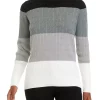 New 🎉 Kim Rogers® Petite Color Block Stripe Sweater 🤩 -Kim Rogers® Shop Belk 1169