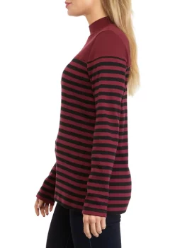Discount 🎁 Kim Rogers® Petite Long Sleeve Mock Neck Top 🥰 -Kim Rogers® Shop Belk 1190