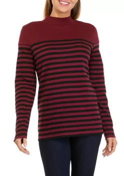Discount 🎁 Kim Rogers® Petite Long Sleeve Mock Neck Top 🥰 -Kim Rogers® Shop Belk 1191