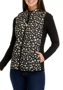 Wholesale 🧨 Kim Rogers® 👩 Women's Quilted Printed Ribbed Vest 🎁 -Kim Rogers® Shop Belk 120