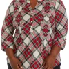 Top 10 🥰 Kim Rogers® Plus Size 3/4 Sleeve Printed Henley Top 🌟 -Kim Rogers® Shop Belk 1394