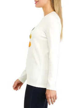 Coupon 🎁 Kim Rogers® Petite Long Sleeve Crew Neck Graphic T-Shirt 💯 -Kim Rogers® Shop Belk 1407