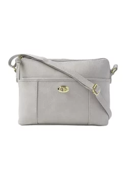 Top 10 🎁 Kim Rogers® Top Zipper Crossbody with Front Turnlock on Pocket 😍 -Kim Rogers® Shop Belk 1526