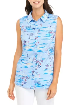 Flash Sale 😍 Kim Rogers® 👩 Women's Sleeveless Knit to Fit 👚 Shirt 🤩 -Kim Rogers® Shop Belk 1592