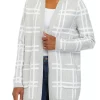 Budget 😀 Kim Rogers® 👩 Women's Long Sleeve Jacquard Cardigan 🌟 -Kim Rogers® Shop Belk 1655