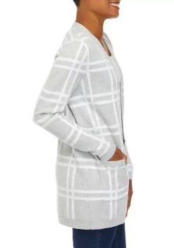 Budget 😀 Kim Rogers® 👩 Women's Long Sleeve Jacquard Cardigan 🌟 -Kim Rogers® Shop Belk 1657