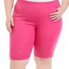 Cheapest 🌟 Kim Rogers® Plus Size Cotton Elastic Bermuda Shorts 🔥 -Kim Rogers® Shop Belk 1701