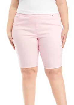 Cheapest 🌟 Kim Rogers® Plus Size Cotton Elastic Bermuda Shorts 🔥 -Kim Rogers® Shop Belk 1705