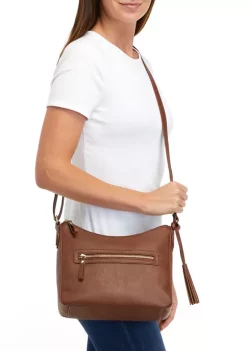Budget 🔥 Kim Rogers® Grainy Hobo Crossbody Bag 🛒 -Kim Rogers® Shop Belk 1742
