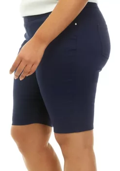 Hot Sale 😉 Kim Rogers® Plus Size Cotton Bermuda Shorts 🛒 -Kim Rogers® Shop Belk 1766