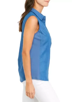 Coupon 💯 Kim Rogers® 👩 Women's Sleeveless Knit to Fit Top 🎁 -Kim Rogers® Shop Belk 1807