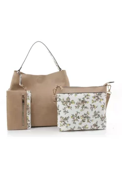 Deals 🌟 Kim Rogers® 3 Piece Floral Hobo Set 🤩