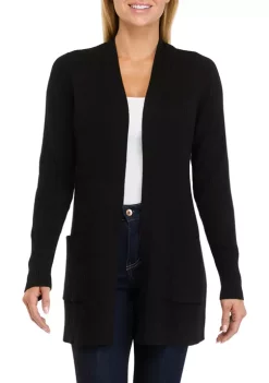Cheapest 🎉 Kim Rogers® 👩 Women's Long Sleeve Cable Cardigan Sweater 😉