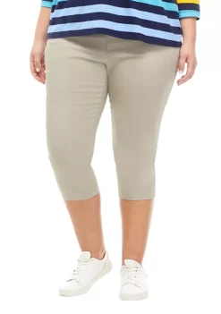 Wholesale 😀 Kim Rogers® Plus Size Cotton Blend Capris 🌟 -Kim Rogers® Shop Belk 1942