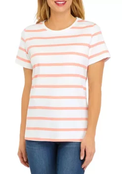 Top 10 😍 Kim Rogers® 👩 Women's Perfectly Soft Short Sleeve Crew Neck T-Shirt 🔔 -Kim Rogers® Shop Belk 2020