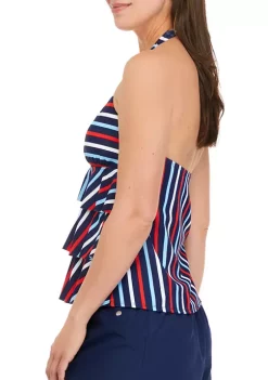 Best deal 🧨 Kim Rogers® Triple Ruffle Halter Tankini Swim Top ✨ -Kim Rogers® Shop Belk 2075