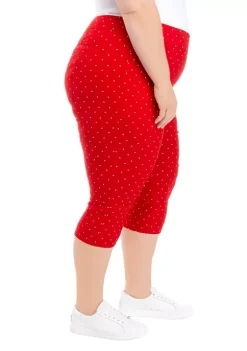 Budget 😀 Kim Rogers® Plus Size Polka Dot Capri Pants 🛒 -Kim Rogers® Shop Belk 2091