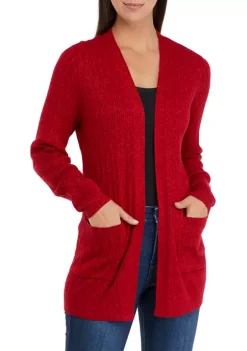 Budget 👏 Kim Rogers® 👩 Women's Long Sleeve Cable Lurex® Cardigan 😉 -Kim Rogers® Shop Belk 215