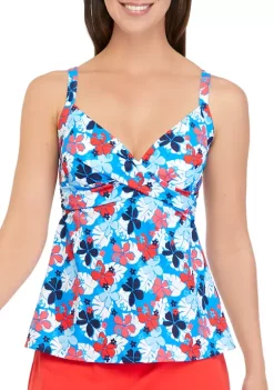 Discount 🌟 Kim Rogers® Twist Bra Swim Tankini 👍 -Kim Rogers® Shop Belk 2189
