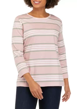 Budget 😍 Kim Rogers® 👩 Women's 3/4 Sleeve Printed Top 😀 -Kim Rogers® Shop Belk 220
