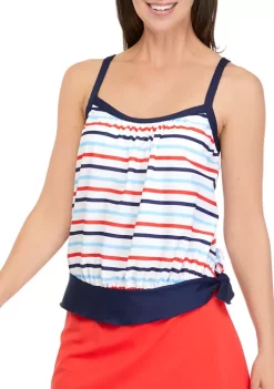 Brand new 👍 Kim Rogers® Blouson Tankini Swim Top ✨ -Kim Rogers® Shop Belk 2246