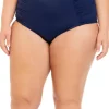 Flash Sale 😍 Kim Rogers® Plus Size Side Shirred Full Coverage Swim Bottoms 🛒 -Kim Rogers® Shop Belk 2266