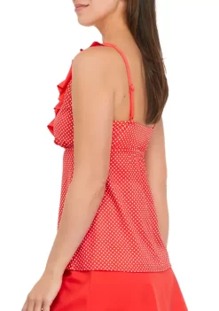 Top 10 🔥 Kim Rogers® V-Neck Ruffle Tankini Swim Top 😉 -Kim Rogers® Shop Belk 2274