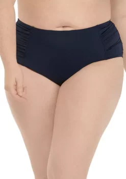 Cheap ✨ Kim Rogers® Plus Size Side Shirred Brief Swim Bottoms 🔔