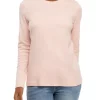 Hot Sale 🛒 Kim Rogers® Petite Long Sleeve Crew Neck Top ⌛