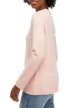 Hot Sale 🛒 Kim Rogers® Petite Long Sleeve Crew Neck Top ⌛ -Kim Rogers® Shop Belk 2311