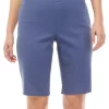 Promo 🔔 Kim Rogers® 👩 Women's Cotton Blend Bermuda Shorts 💯