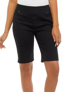 Flash Sale 🛒 Kim Rogers® Petite Cotton Blend Bermuda Shorts 🎁