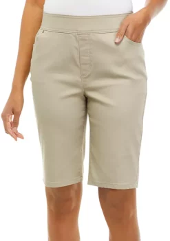 Flash Sale 🛒 Kim Rogers® Petite Cotton Blend Bermuda Shorts 🎁 -Kim Rogers® Shop Belk 2362