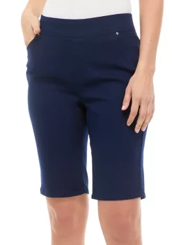 Flash Sale 🛒 Kim Rogers® Petite Cotton Blend Bermuda Shorts 🎁 -Kim Rogers® Shop Belk 2363
