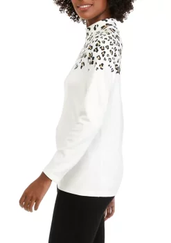 Brand new 🔥 Kim Rogers® Petite Long Sleeve Mock Neck 👚 Shirt 😍 -Kim Rogers® Shop Belk 2387