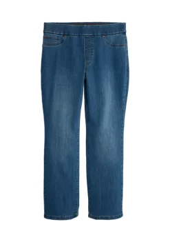 Deals ❤️ Kim Rogers® Petite Pull On Denim Short Pants ⌛ -Kim Rogers® Shop Belk 2424