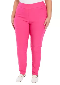 Cheap ❤️ Kim Rogers® Plus Size Solid Fashion Pants 🎁 -Kim Rogers® Shop Belk 373