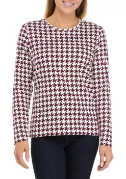 Wholesale 🥰 Kim Rogers® 👩 Women's Long Sleeve Allover Print T-Shirt 👏 -Kim Rogers® Shop Belk 392