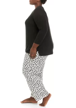 Best reviews of 💯 Kim Rogers® Plus Size Whisperluxe 3/4 Sleeve Pajama Set ❤️ -Kim Rogers® Shop Belk 461